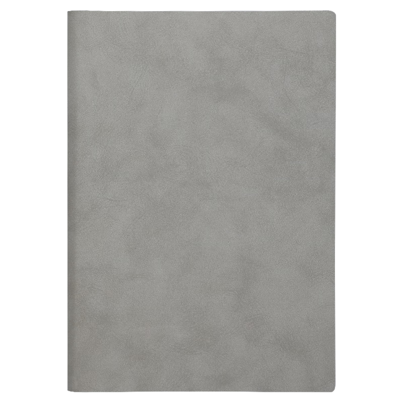 Jiaranheng Business Notebook, Aesthetic A4 Vintage Sheepskin Cover Notebook, Journal Diary Soft Cover for Office Work Stationery, Meeting Record Book, Customizable, Gray