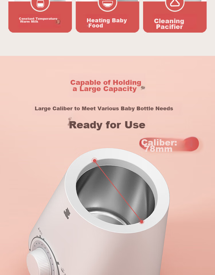 Little White Bear Milk Warmer Portable Breast Milk Heater Defrost and Heating All-in-One Machine-5075 7