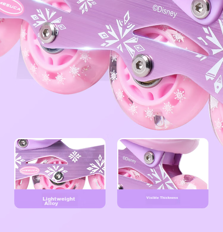 Disney Ice Skates for Children, Adjustable Professional Roller Skates for Boys And Girls Beginners, Birthday Gift 13