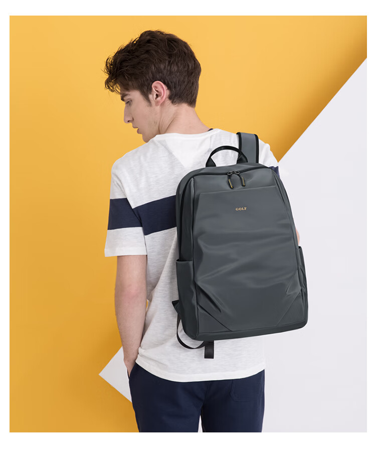 GOLF Backpack for Men, Water-Resistant Travel Backpack, 15.6-Inch Laptop Bag, Student Schoolbag, Commuter Business Trip Backpack 40