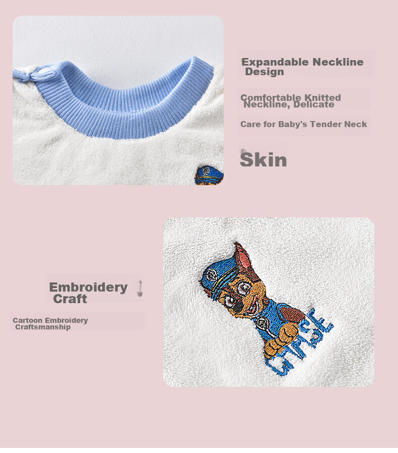 PAW PATROL Children's Face Towel Bib, Baby Washcloth, Boys And Girls Face Towel, Eating Bib, Toddler Toothbrush Mouthwash Cloth PA1505 13