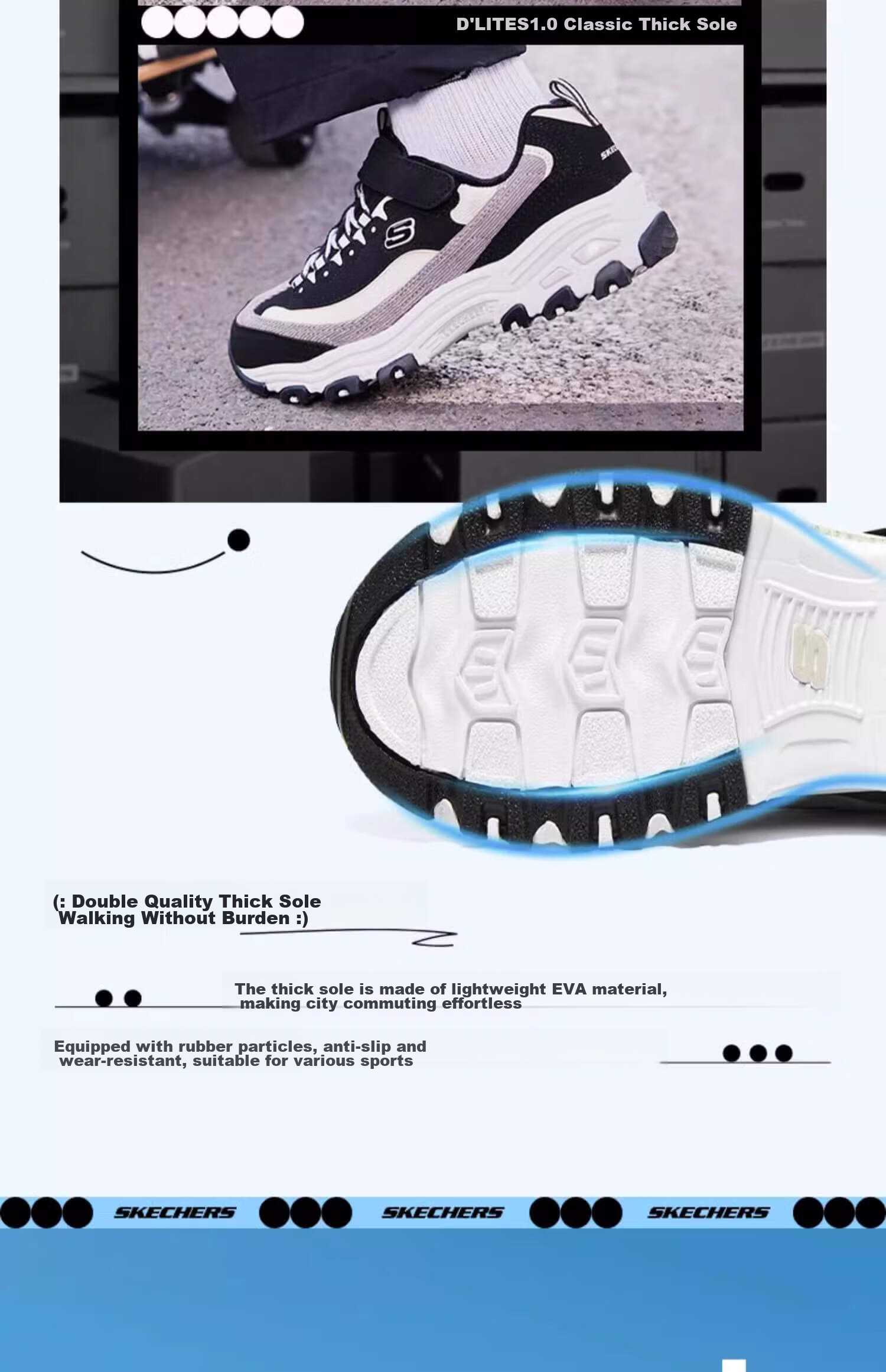 Skechers Children's Milk Tea Bear Autumn And Winter Girls' Warm Velvet Sneakers, Dad Panda Shoes 302524L 7