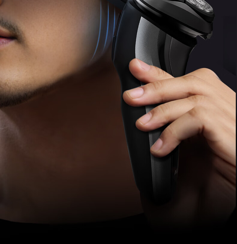 AUX Electric Rotary Shaver for Men, Waterproof Wet and Dry Dual-Blade Electric Razor, Gift for Husband 14