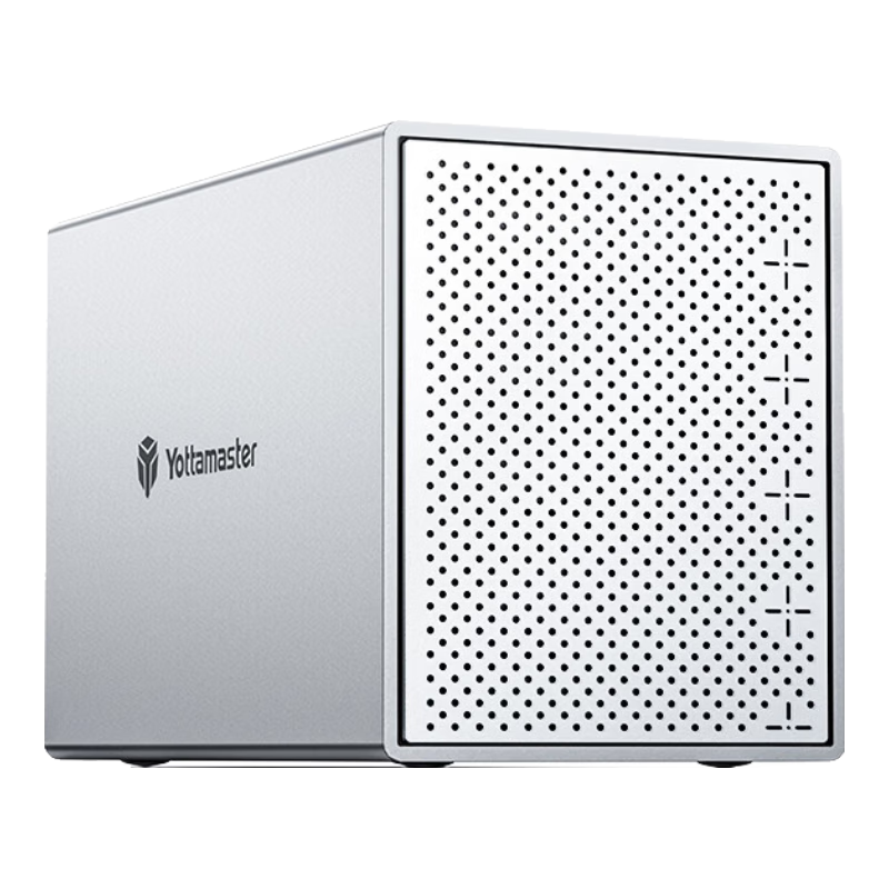 Yottamaster Magnetic Disk Array Enclosure, Multi-Bay Hard Drive Case, 2.5/3.5-Inch SATA Serial USB3.0 External Enclosure for Mechanical And Solid State Drives, Compatible with Laptops