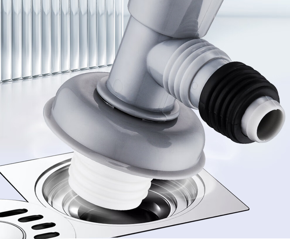 CVBAB Washing Machine Floor Drain Three-Way Connector, Sewer Pipe Anti-Odor And Backflow Prevention Drainage Pipe Sealed Three-Way Two-In CV620 2