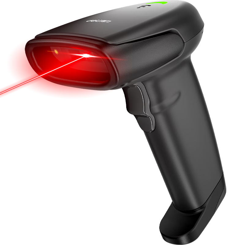 Deli Barcode Scanner Gun Wireless Scanning Gun for Cashier, Medical Insurance Payment, Pharmaceutical Traceability Barcode Scanning Spare Parts Warehouse Logistics Express Product Inquiry One-Dimensional Screen Code Scanner AA102