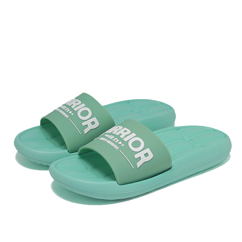 Huili Ins Style Couple's Wearable Inner And Outer Slip-On, Comfortable Non-Slip Air Cushion, Soft And Breathable, Thick-Soled Sandals for Women, HL01852, Light Green, Size 36