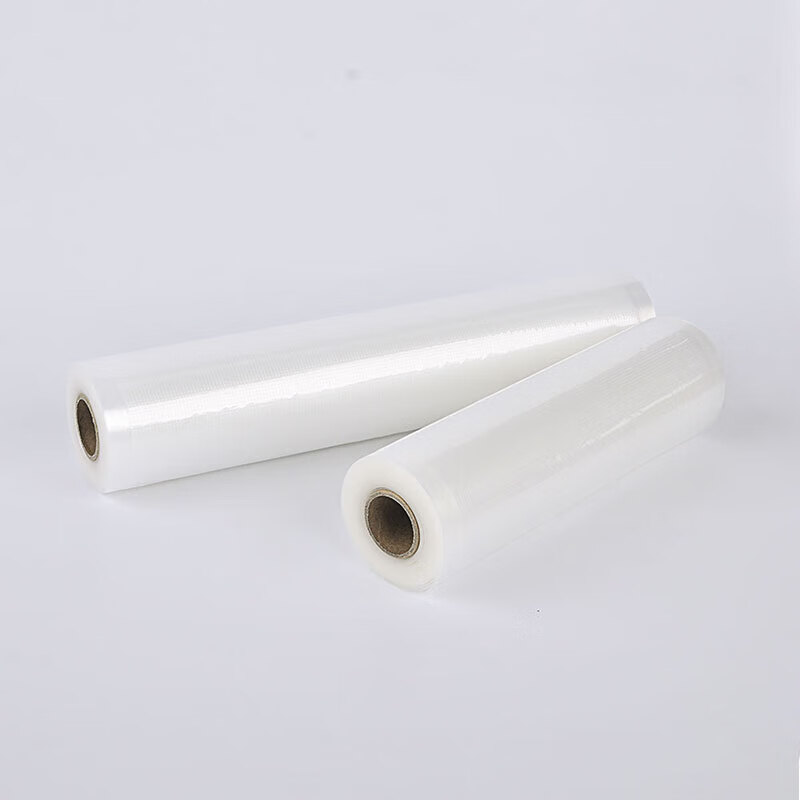 HOOYE Vacuum Sealer Bags Packaging Machine Vacuum Texture Bags Sealing Bags (20cm+28cm)*5m 2 Rolls HY11926