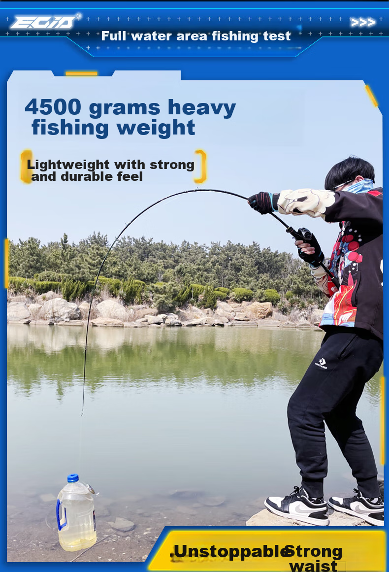 Erciyuan Lure Rod High Carbon Versatile Long-Casting Quick-Adjust 2.13m ML Action Bass Snakehead Rod Gun Handle Right-Handed Set 8
