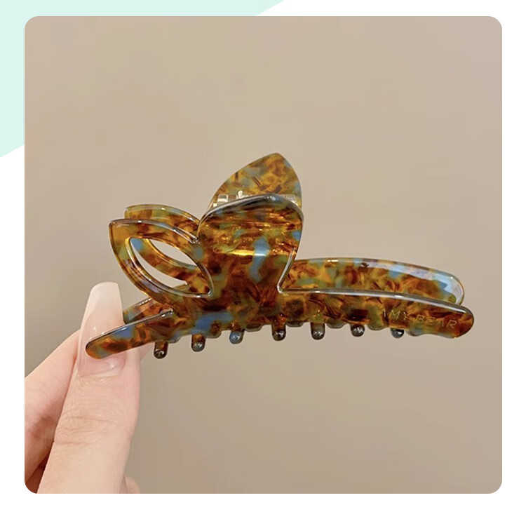 CHIMERA Simple Acetate Board Shark Clip High-End Hairpin Hair Claw Clip for Back of Head, Bun Maker, Women's Mid-Autumn Festival Gift 21