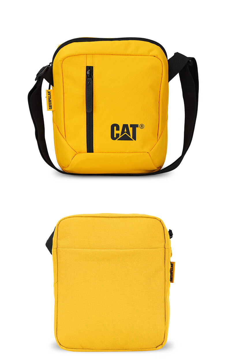 CAT Shoulder Bag, Outdoor Crossbody 10-Inch IPad Tablet Bag, Journalist Bag for Men, Black, 83614 11