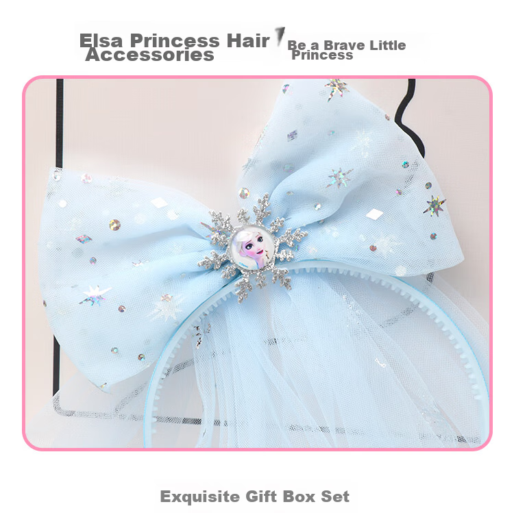 Disney Children's Jewelry Gift Box Set, Girls' Birthday Present, Princess Pretend Play Toys, Frozen DIY Handmade Beading 3