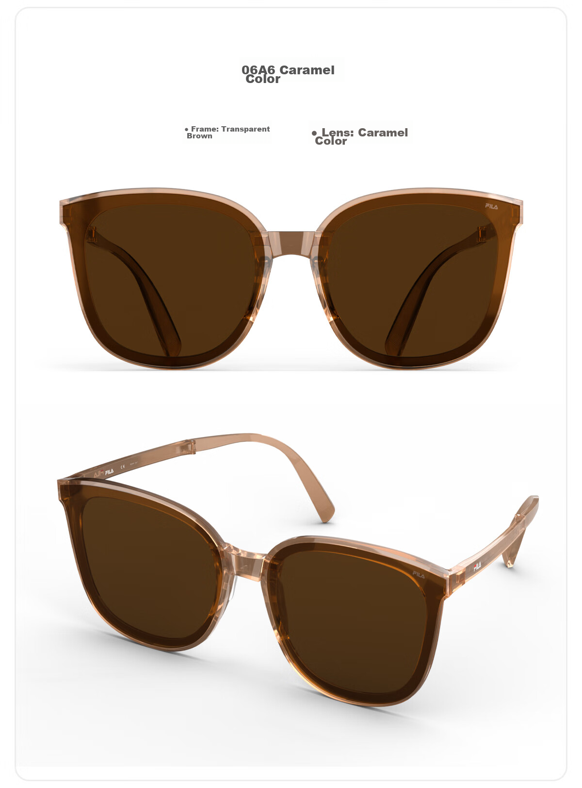 FILA Folding TR Lightweight Sunglasses for Men, UV Protection And Anti-UV Sunglasses for Women, 934 Caramel Color, Father's Day 12