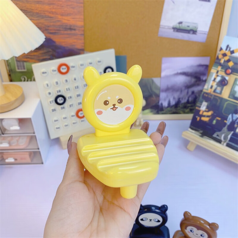 Youjia Liangpin Small Chair Phone and Tablet Stand Desktop Ornament Cartoon Puppy Little Brother Popular Gift for Friends 1