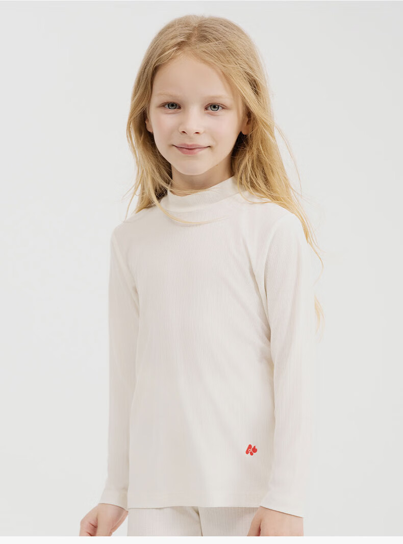 AIMER KIDS Little Heater [Light Warmth] Thermal Underwear for Girls, Moisture-Wicking And Heat-Generating Autumn Top And Pants Set, Oil Chestnut Brown, Size 160 8