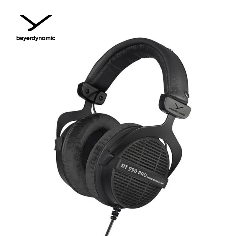 Beyerdynamic DT990 PRO Over-Ear Professional Recording Open-Back Monitoring Headphones, 80 Ohm Black Special Edition [Gift Recommendation]