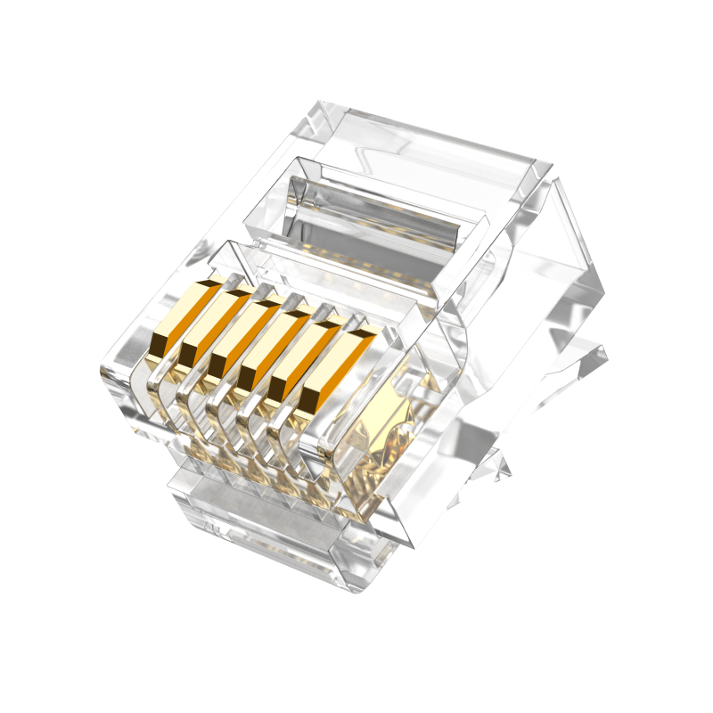 CNCOB Export-Type 4P4C Telephone Handset Crystal Head RJ9 Telephone Line Connector CN-111