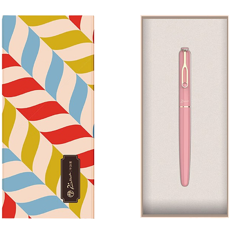 Pimio Fountain Pen And Ballpoint Pen for Students, Adults, Calligraphy Practice, Mid-Autumn Festival Gift, Office Writing Ink Pen for Men And Women, Yami Candy Series 620 Pink Cotton Peach