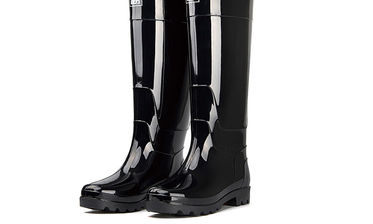 Warrior Men's Ultra-High Rain Boots Adult Waterproof Rubber Overshoes HXL199-B Ultra-High 41 15