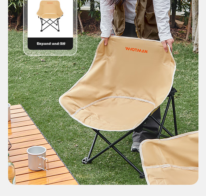 Woteman Folding Chair, Director's Chair, High Back, Quilted, Outdoor Camping, Picnic, Leisure Fishing Chair, Large G76372 14