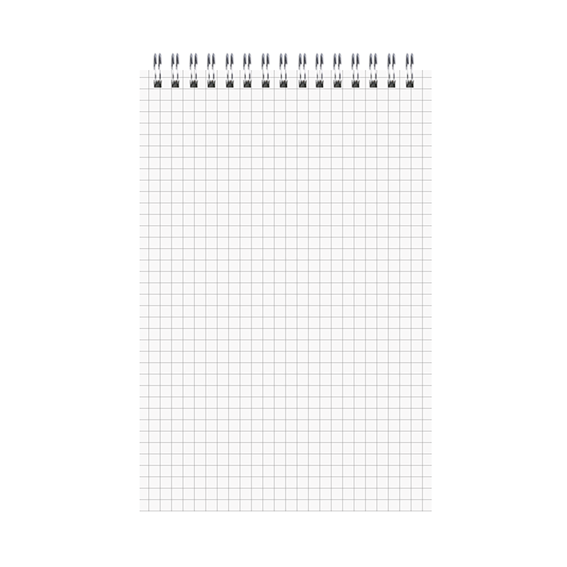 Faramon Thick Spiral Notebook with Grid Paper, B5 Soft Cover Loose-Leaf Notebook for Students' English Error Correction And Diary, Grid Paper Notebook, Pack of 4
