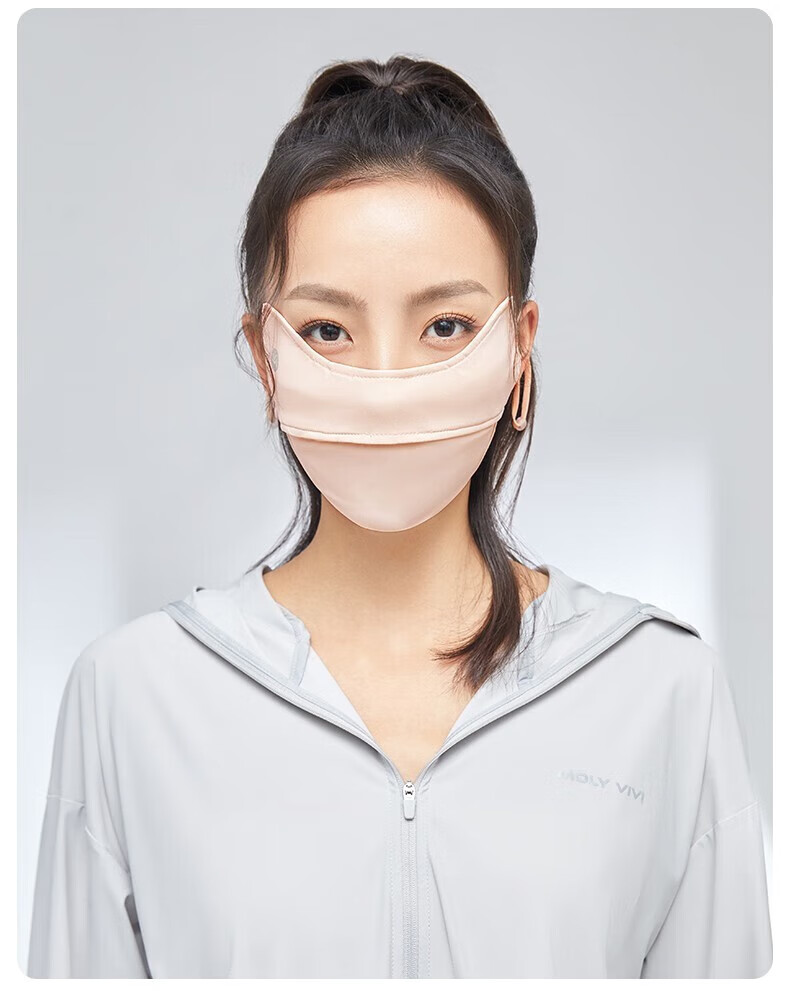 MOLY VIVI Sun Protection Face Mask, Summer Lightweight Breathable Sunshade, UV-Resistant Eye Protection, Non-Binding Ear Design, Magic Vivia 16