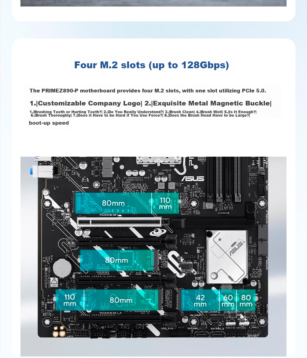ASUS ProArt Z890-CREATOR WIFI Creative Motherboard Supports CPU 285K/265K/270K (Intel Z890/LGA 1851) 8