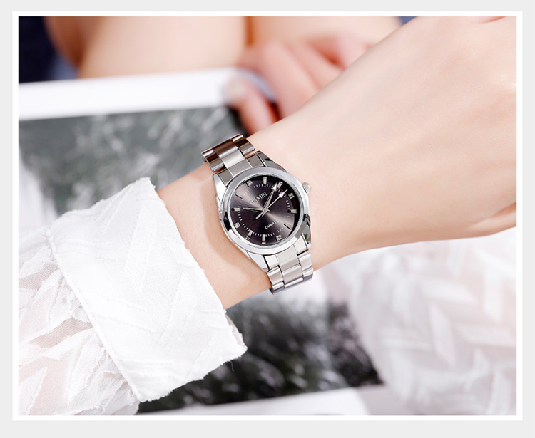 Skmei Fashionable, Unique, Light Luxury High-End Calendar National Watch Quartz Wristwatch Mechanical Style Women's Birthday Gift 7070 16