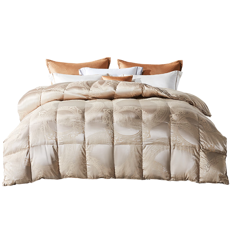 LUOLAI Home Textiles, down Comforter Insert, 95% Polish Imported Washed White Goose Down Two-In Mother-Child Duvet, Net Weight Approximately 9.2 Ji