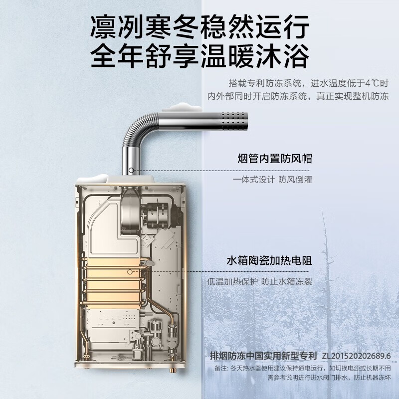 美的（Midea）燃气热水器HWA12升CO防泄漏即热变频恒温多重防冻低水压启动多重安防大屏显示JSQ22-HWA(液) 液化气 不支持装浴室