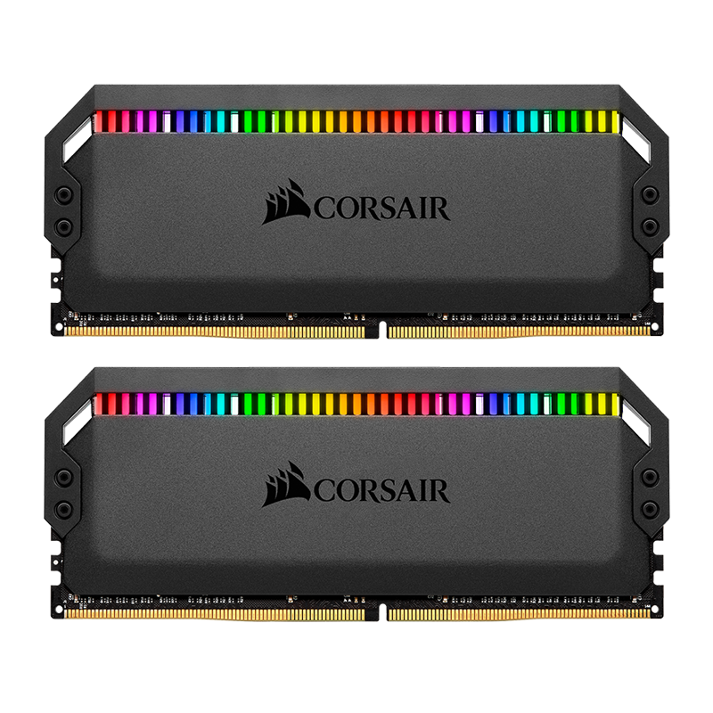 USCORSAIR 16GB (8G×2) Kit, DDR4 3200, Desktop Memory Module, Dominator Platinum, RGB Light Bar, High-End Gaming RAM