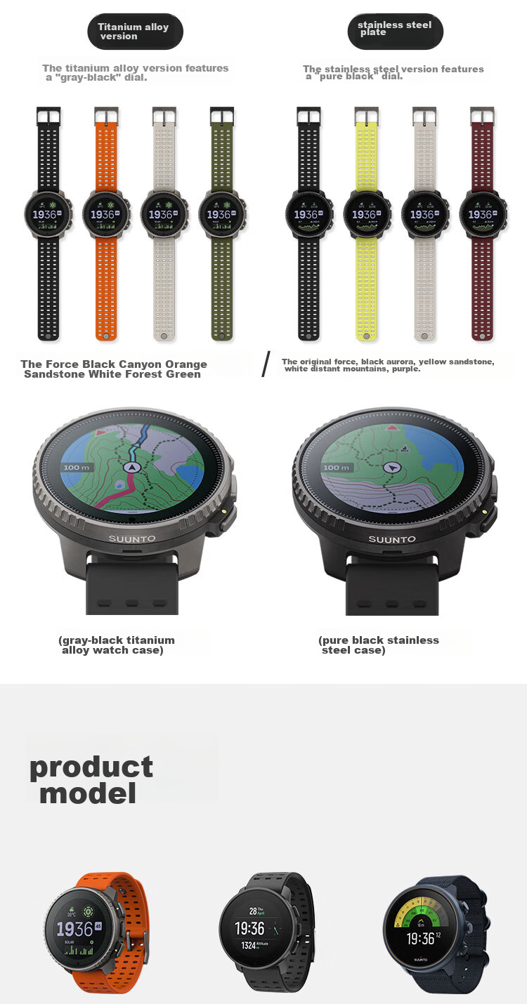SUUNTO Vertical Outdoor Adventure Watch, GPS Positioning, Heart Rate And Blood Oxygen Monitoring, Smart Sports Watch, Birthday Gift, Sand White 15