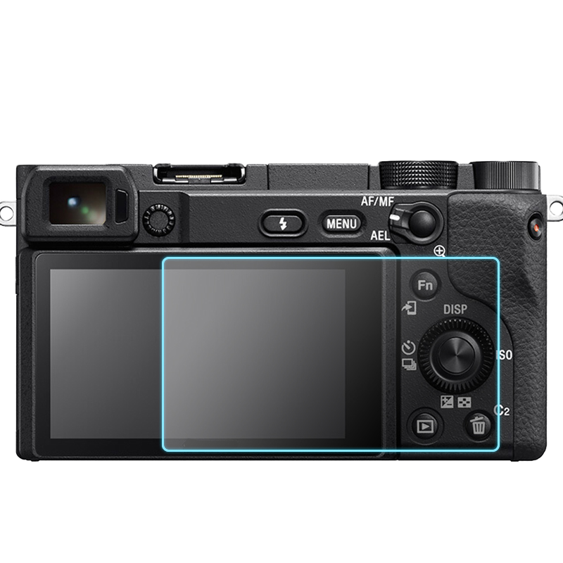 JJC Tempered Glass Screen Protector for Sony A6400/A6600/A6300/A6100/A6000L/A5000 Camera, Mirrorless Camera Accessory