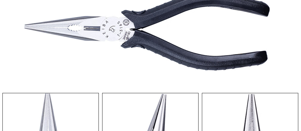 KEIBA Japanese Imported Needle-Nose Pliers, Electrician's Long-Nose Pliers, Terminal Crimping Pliers, Cutting And Bending Pliers T-346S 5