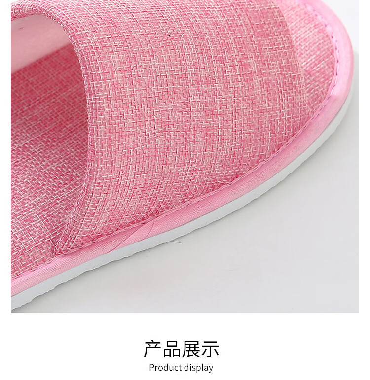 BWNK Premium Disposable Slippers for Star Hotels, Extra Large Thick Sole, White Trim, Pack of 5 8