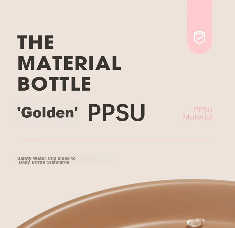 QWE Straw Cup 500ml Havana Yellow PPSU Large Capacity Maternity Water Bottle Sugar Resistant Graduated Cup Shatterproof Can Hold Hot Water 4