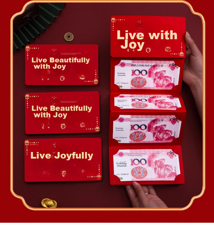 Jiamo Ceremonial Birthday Celebration Red Envelope, Creative Surprise Folding Gift for Boys Girls Adults, Red Packet Li Zhi Feng 5