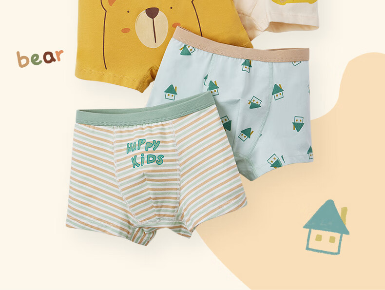 Niduoxiong Boys' Cotton Boxer Briefs, Baby Shorts, Toddler Underwear for Young Childre 1