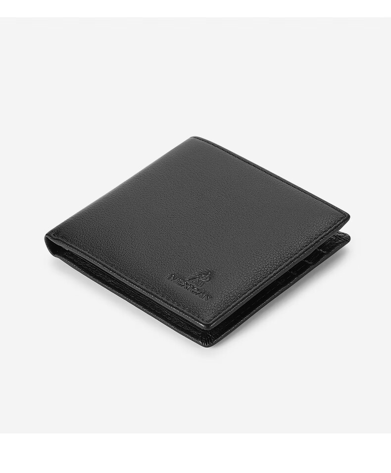 MEXICAN Men's Short Wallet, Top-Grain Leather, Lightweight And Soft Card Holder, High-End Gift Box, Birthday Present for Men And Fathers 15