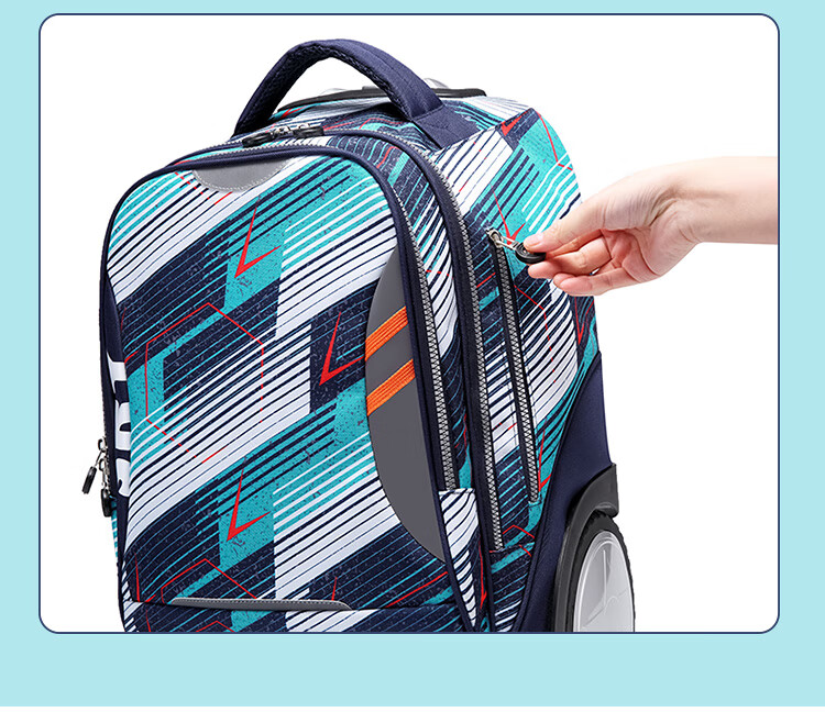 Dijiuchengbao Trolley Backpack for Primary School Students Grades 3-6 Boys And Girls Middle School Students Large Capacity Children's Backpack 11