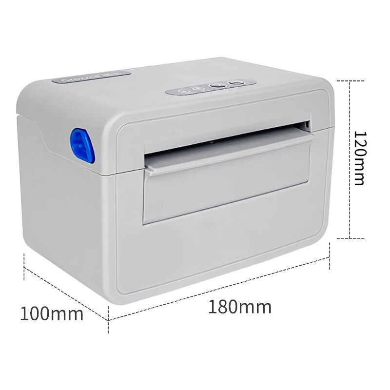 GROZZIIE GZP810S Thermal Express Label Printer, Single-Part Electronic Shipping Label Printer, Label Sticker Barcode Express Delivery Label Non-Adhesive QR Code Printer