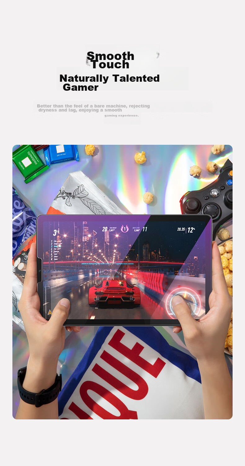 CangHua Tempered Glass Screen Protector for IPad Pro 12.9, Eye Protection Anti-Blue Light, Compatible with 2020/2021/2022 Models, 12.9-Inch Protective Film, Apple Tablet High Definition Anti-Fingerprint Screen Protector 14