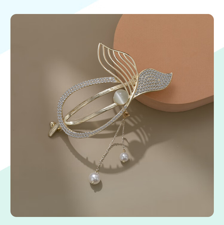 CHIMERA [You'll Always Have Me] Fish Tail Hair Clip, High-End Hairpin, Back of Head Twist Clip, Hair Accessory, Birthday Gift for Wome 22