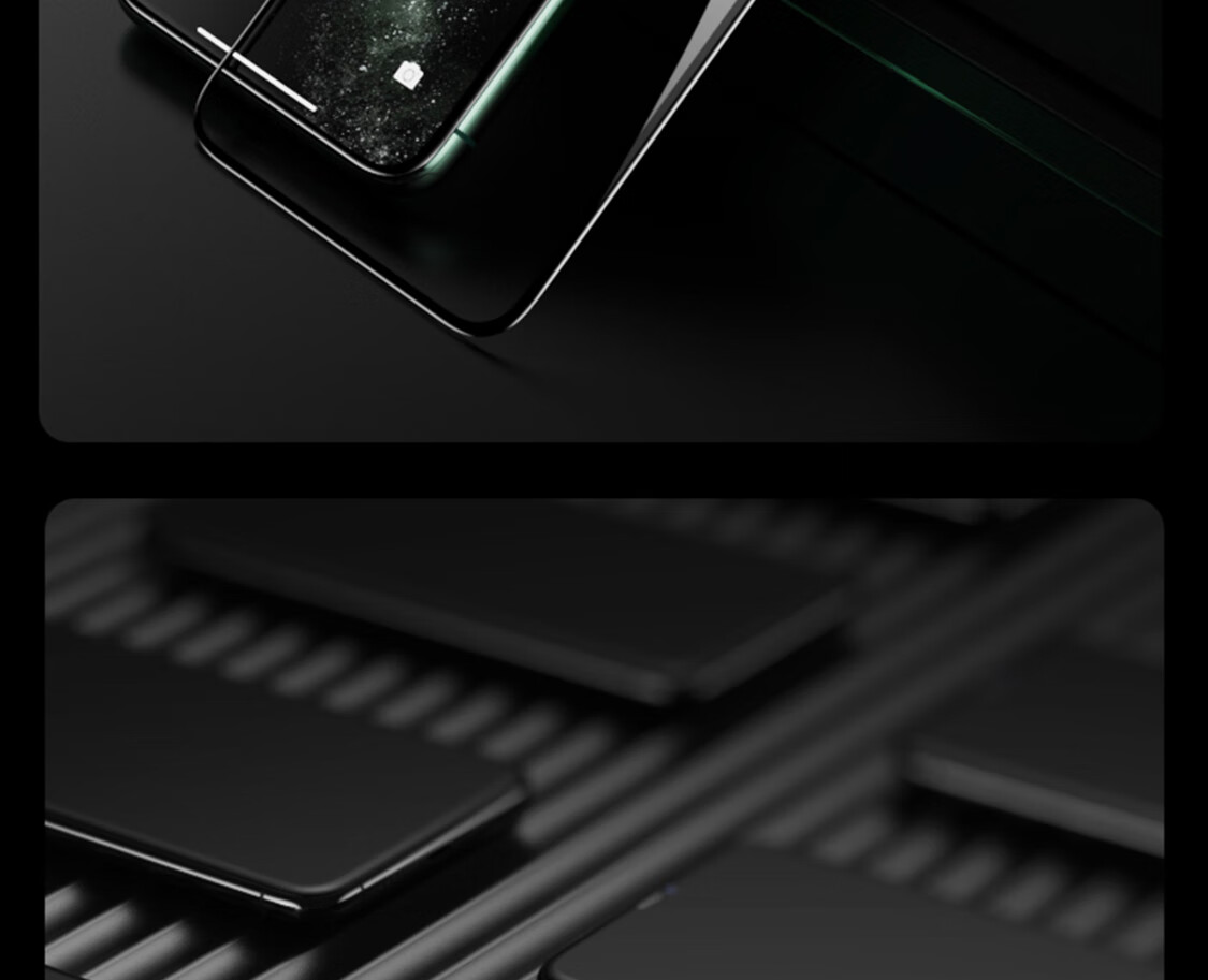 ESCASE IPhone 11 Pro Max/XS Max Tempered Glass Screen Protector with Anti-Dust Mesh, HD Full Coverage Glass Front Film for IPhone 11 Pro Max/XS Max 27