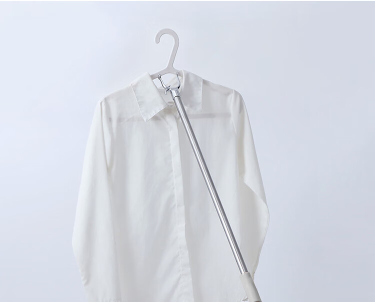 FK Clothes Drying Rack, Stainless Steel Thickened Clothes Fork Retrieval Rod, Extendable Non-Slip Alloy Fork Head 5