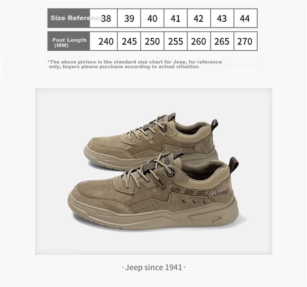 Jeep Men's Casual Sneakers, Breathable And Comfortable Lightweight Soft-Soled Outdoor Sports Shoes for Spring And Summer 3