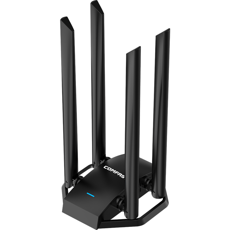 COMFAST 1300M Driverless 5G Dual-Band USB Wireless Network Adapter with High-Gain Antenna, Gigabit Wall-Penetrating Computer WiFi Receiver for Desktop And Laptop Use WU785AC