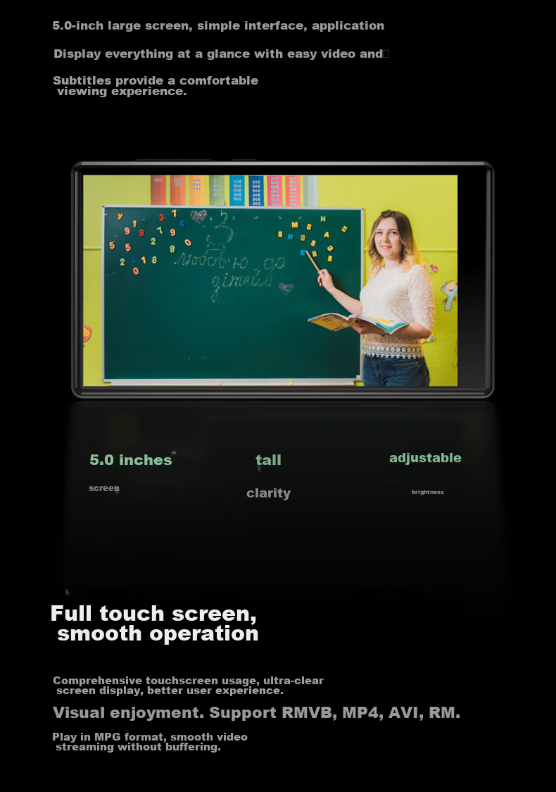 PHILIPS SA5819 MP3/MP4 Music Player, 5.0-Inch Display, 3GB RAM + 32GB Storage, Android 9.0, WIFI-Enabled Internet Access 8