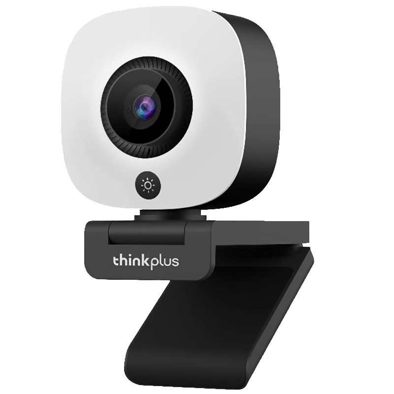 Lenovo ThinkPlus Computer Live Streaming Camera 2K HD Auto Focus Dual Microphone Plug-and-Play Three-Level Soft Light Beauty Webcam WL54A