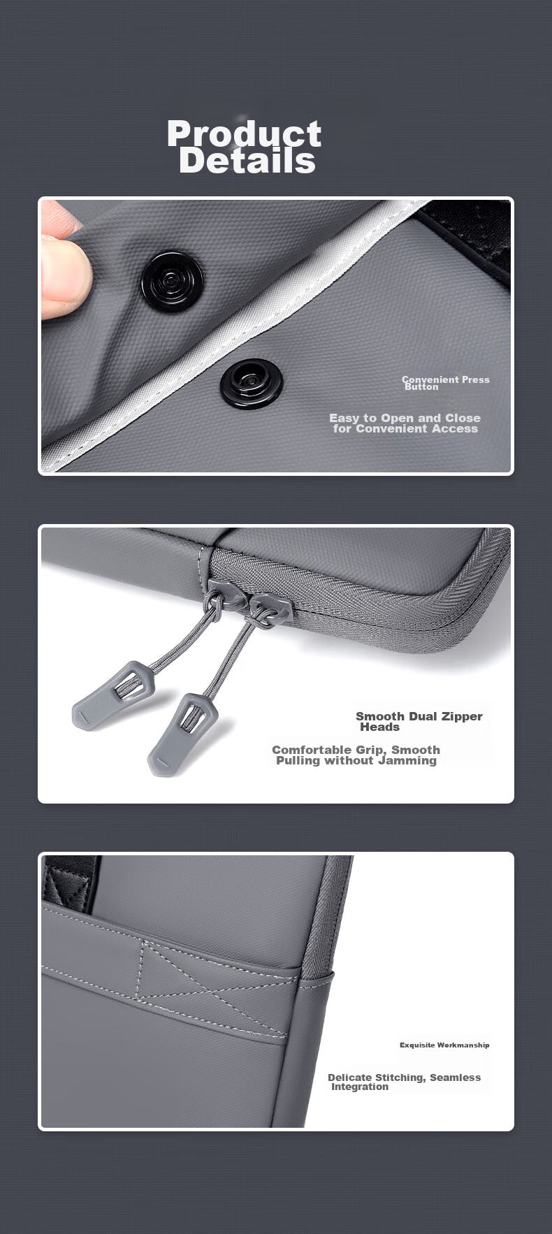 DiYiGongFang Laptop Bag for Men And Women, Compatible with Matebook Pro 16-Inch, Apple, Lenovo Legion 15.6-Inch, Huawei Honor, Business Commute Notebook Bag 10